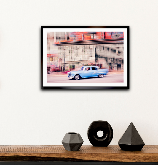 American classic Bel Air vintage car wall art photography prints art by Douglas Carr