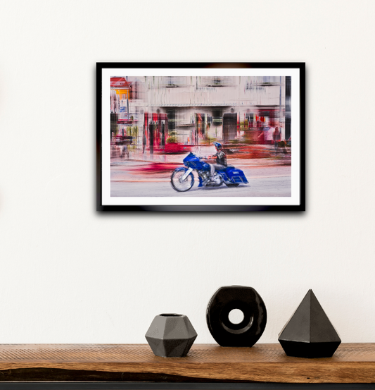 Automotive Limited Edition wall art print of American classic Harley Davidson motorcycle by Douglas Carr Photography