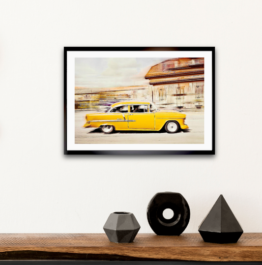 Automotive Limited Edition wall art print of American classic Bel Air vintage car art by Douglas Carr Photography