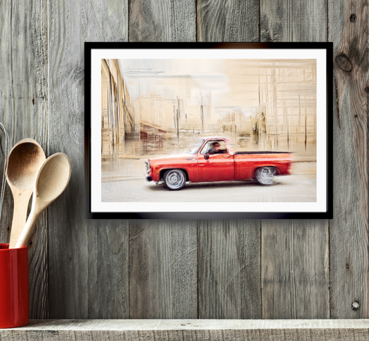 American classic vintage truck photography wall art prints art by Douglas Carr