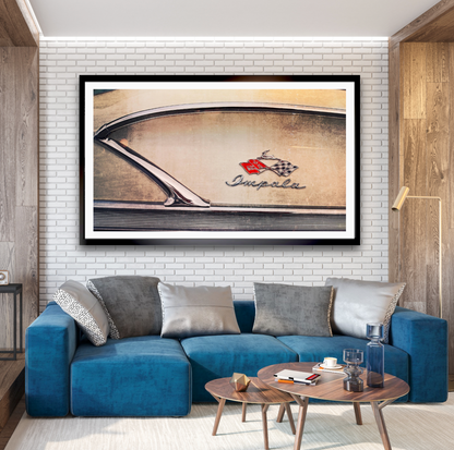 1958 Chevrolet Impala American classic car  details fine art photography wall art print by Douglas Carr – Oslo Art Prints