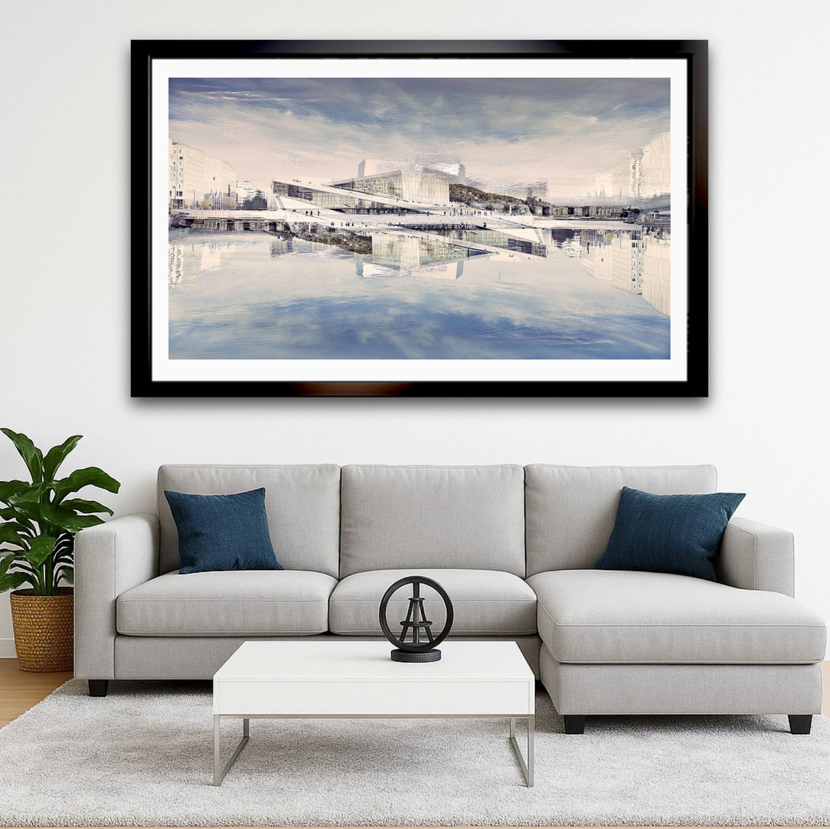 Magical Oslo Opera House architecture — ICM photography architecture wall art print by Douglas Carr at Oslo Art Prints