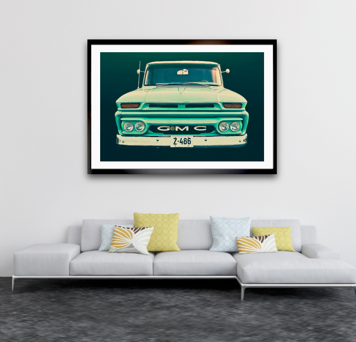 Vintage GMC pickup truck  American classic car fine art photography wall art print Art by Douglas Carr