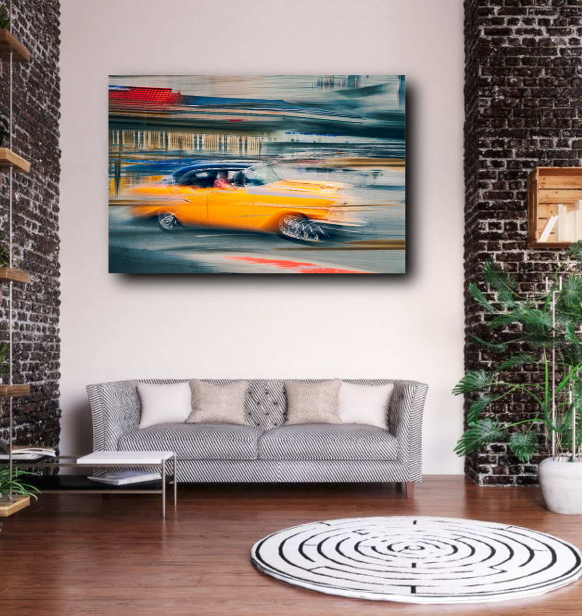 Vintage car automotive Limited Edition wall art print of American classic Bet Air car by Douglas Carr Photography