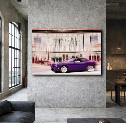 A purple Dodge Charger a American classic muscle sports car fine art automotive photography wall art print by Douglas Carr 