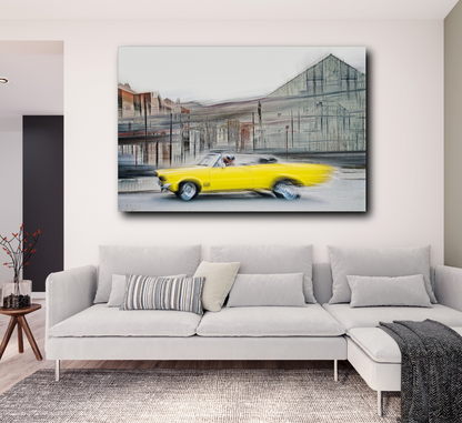 A 1970 American classic Chevrolet Impala convertible vintage car wall art photography prints art by Douglas Carr