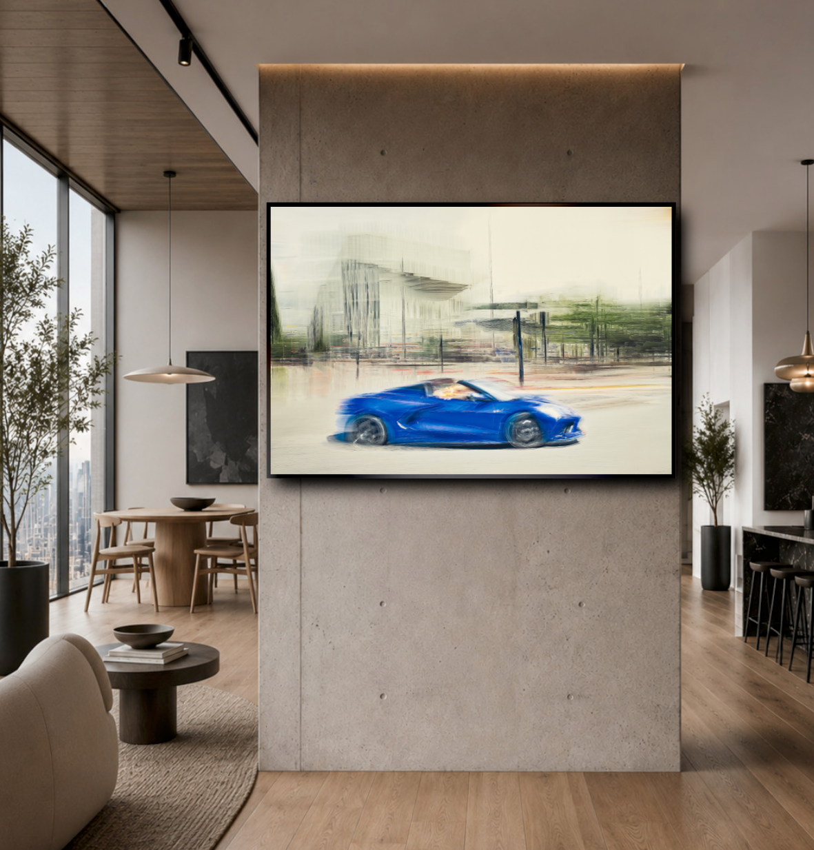 Automotive wall art print of American Corvette classic sports car American classic car fine art photography by Douglas Carr 