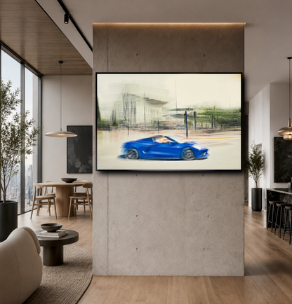 Automotive wall art print of American Corvette classic sports car American classic car fine art photography by Douglas Carr 