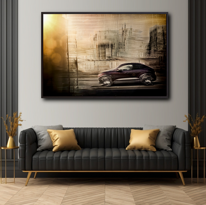 Porsche electric Macen a German car fine art photography wall art print art by Douglas Carr Photography