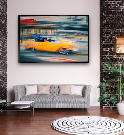 Vintage car automotive Limited Edition wall art print of American classic Bet Air car by Douglas Carr Photography