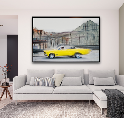 A 1970 American classic Chevrolet Impala convertible vintage car wall art photography prints art by Douglas Carr
