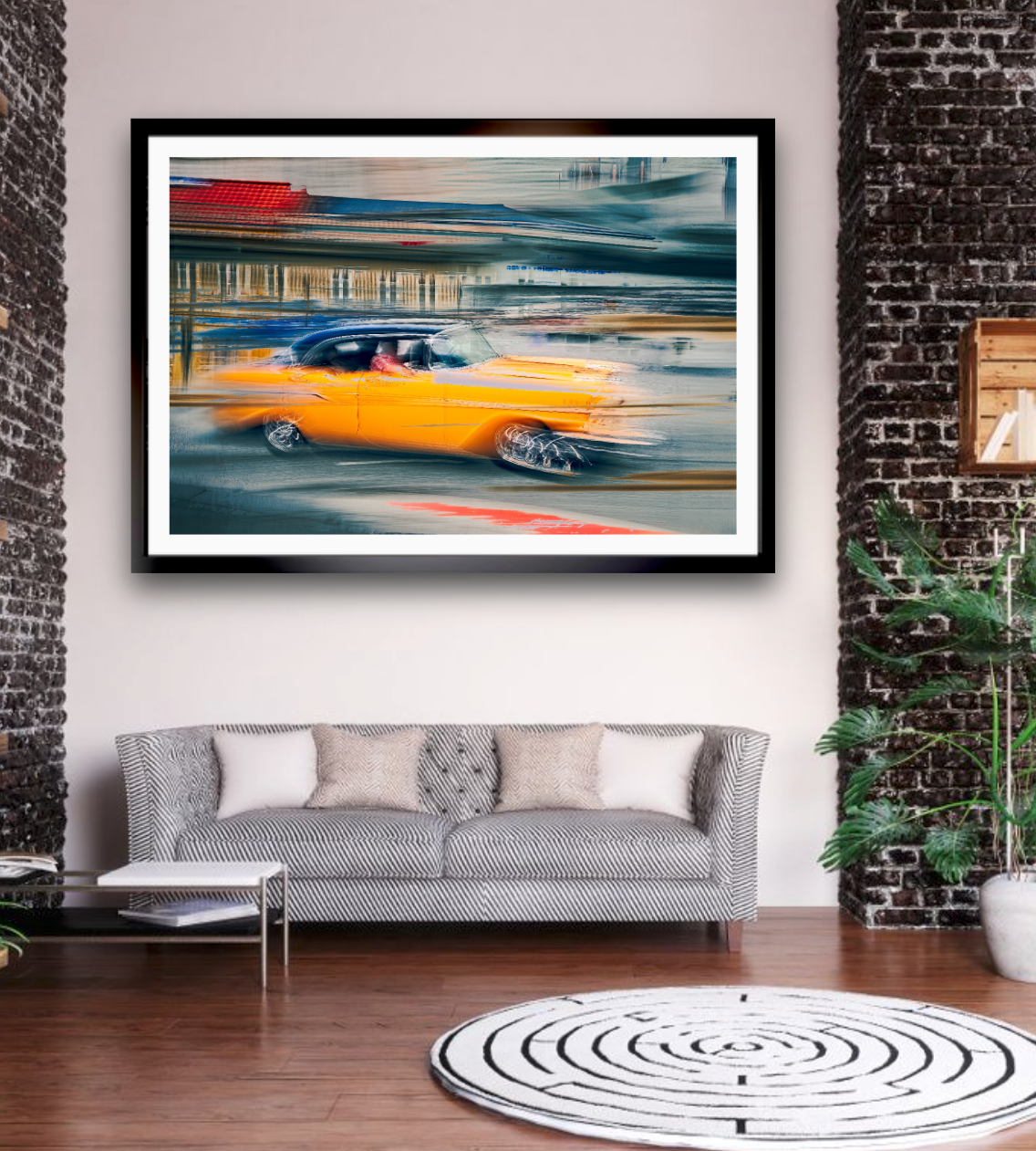 Vintage car automotive Limited Edition wall art print of American classic Bet Air car by Douglas Carr Photography