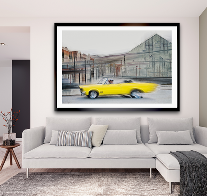 A 1970 American classic Chevrolet Impala convertible vintage car wall art photography prints art by Douglas Carr