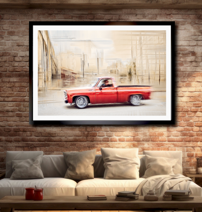 American classic vintage truck photography wall art prints art by Douglas Carr