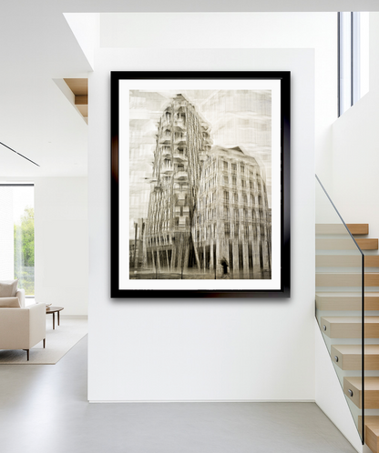 Vertical Silence Oslo Nydalen architecture — ICM photography architecture wall art print by Douglas Carr at Oslo Art Prints