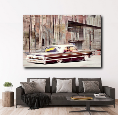 American classic vintage car scraping chrome fine art wall art photography by Douglas Carr 
