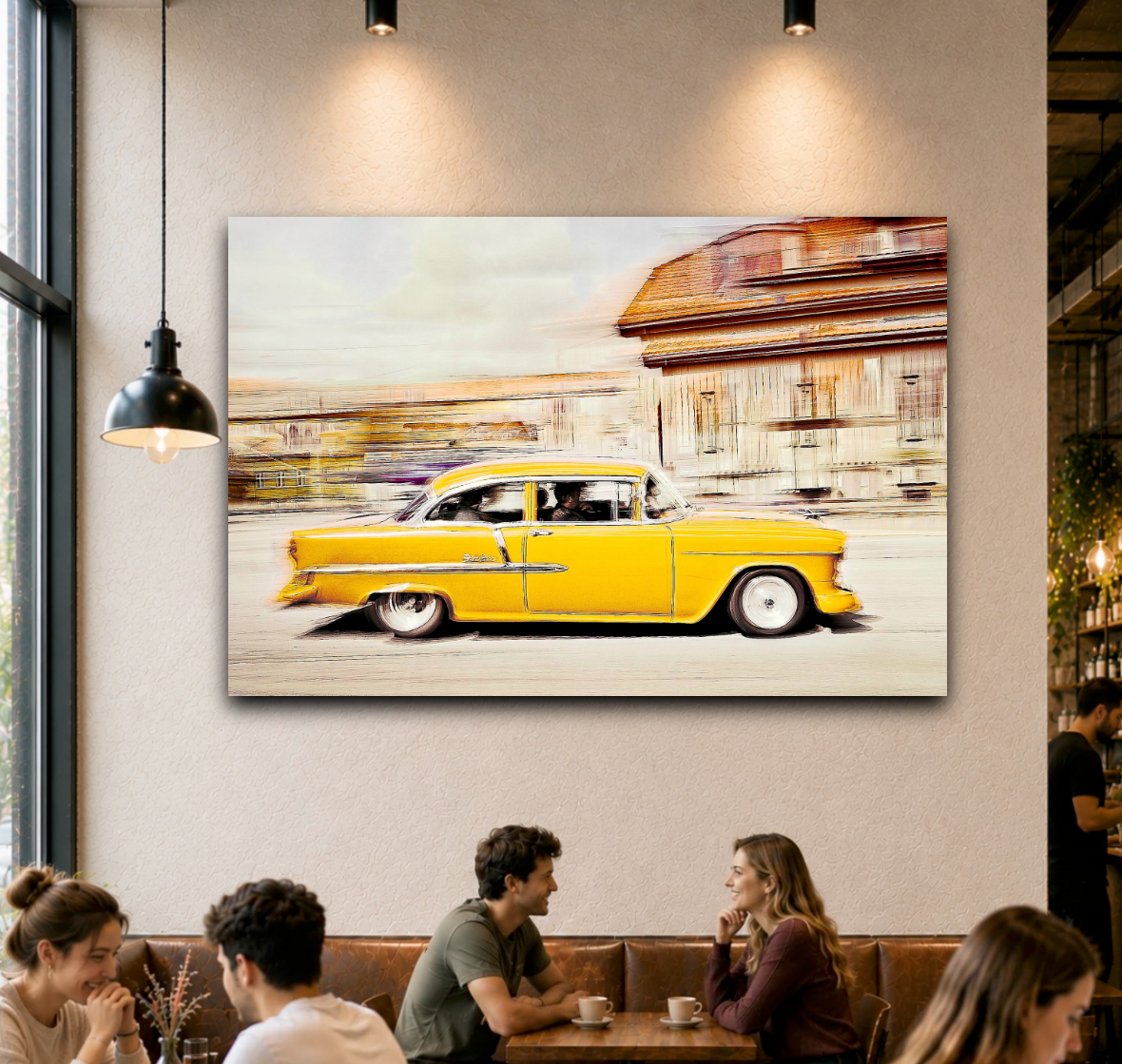 Automotive Limited Edition wall art print of American classic Bel Air vintage car art by Douglas Carr Photography