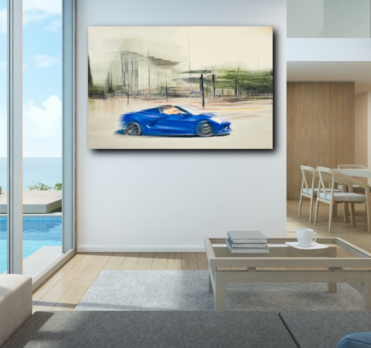 Automotive wall art print of American Corvette classic sports car American classic car fine art photography by Douglas Carr 