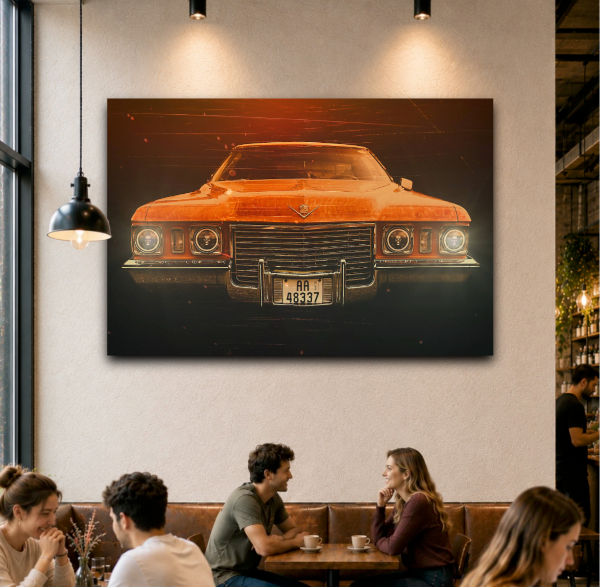 Skull Eyes 1972 Cadillac DeVille American classic car fine art photography wall art print art by Douglas Carr 