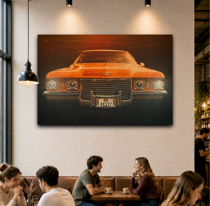 Skull Eyes 1972 Cadillac DeVille American classic car fine art photography wall art print art by Douglas Carr 