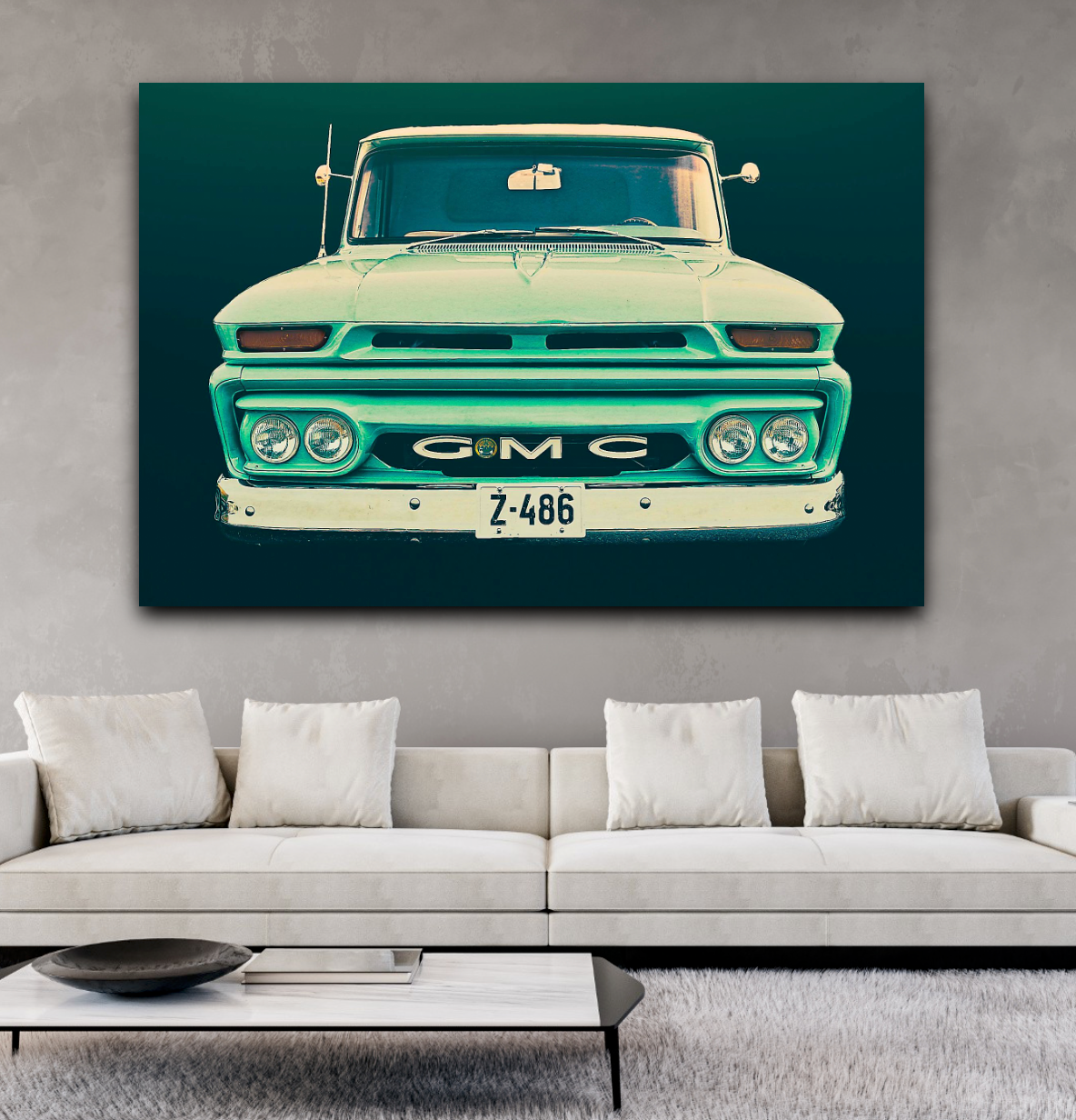 Vintage GMC pickup truck  American classic car fine art photography wall art print Art by Douglas Carr