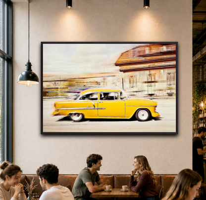 Automotive Limited Edition wall art print of American classic Bel Air vintage car art by Douglas Carr Photography