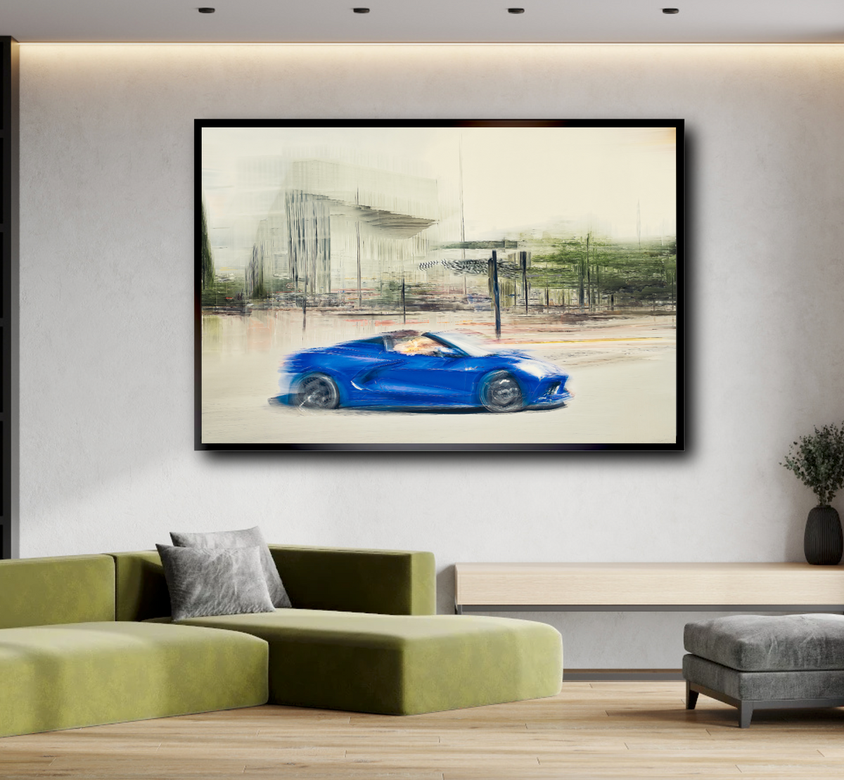 Automotive wall art print of American Corvette classic sports car American classic car fine art photography by Douglas Carr 