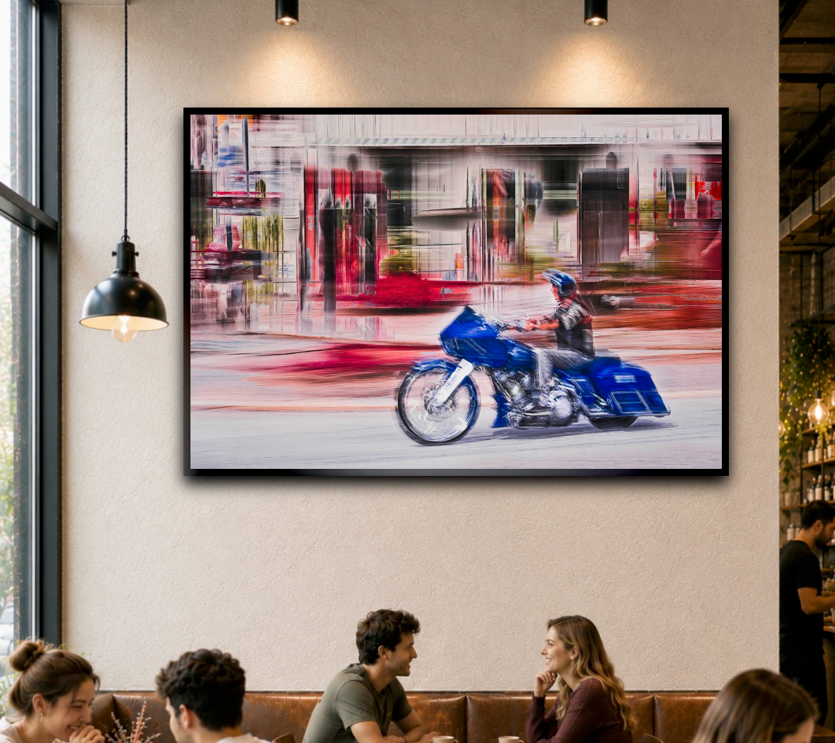Automotive Limited Edition wall art print of American classic Harley Davidson  motorcycle by Douglas Carr Photography