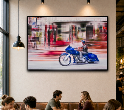 Automotive Limited Edition wall art print of American classic Harley Davidson  motorcycle by Douglas Carr Photography
