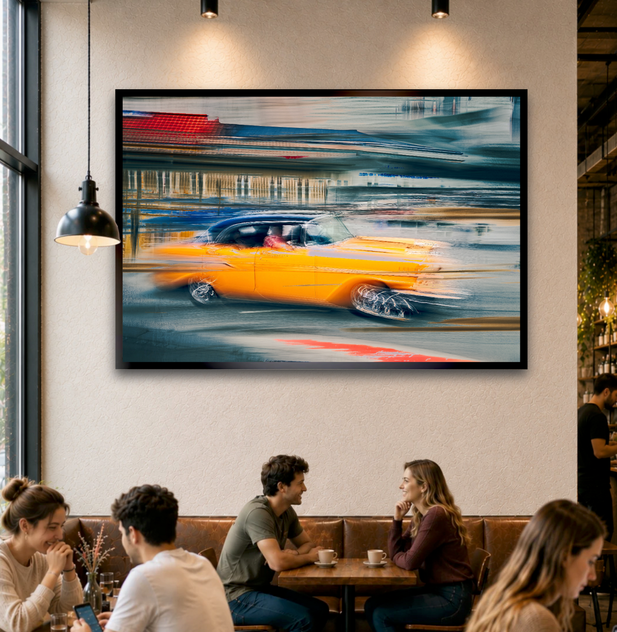 Vintage car automotive Limited Edition wall art print of American classic Bet Air car by Douglas Carr Photography