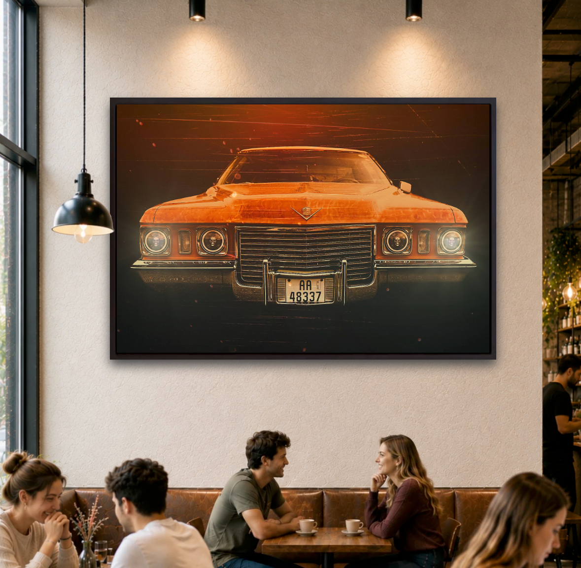 Skull Eyes 1972 Cadillac DeVille American classic car fine art photography wall art print art by Douglas Carr 