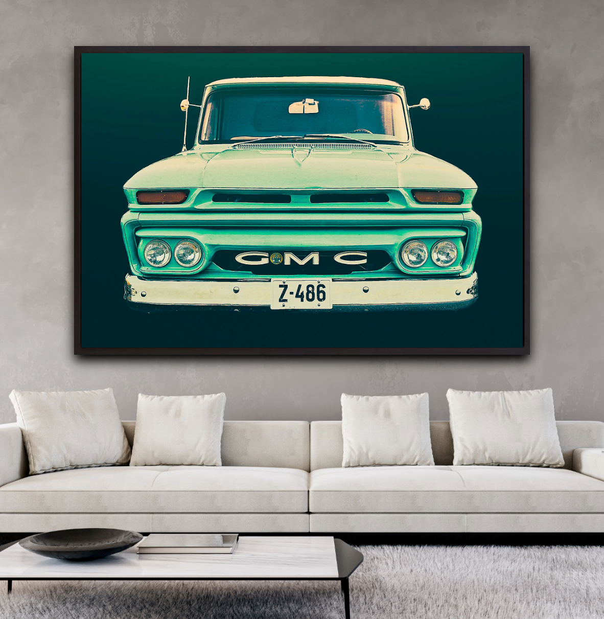Vintage GMC pickup truck  American classic car fine art photography wall art print Art by Douglas Carr
