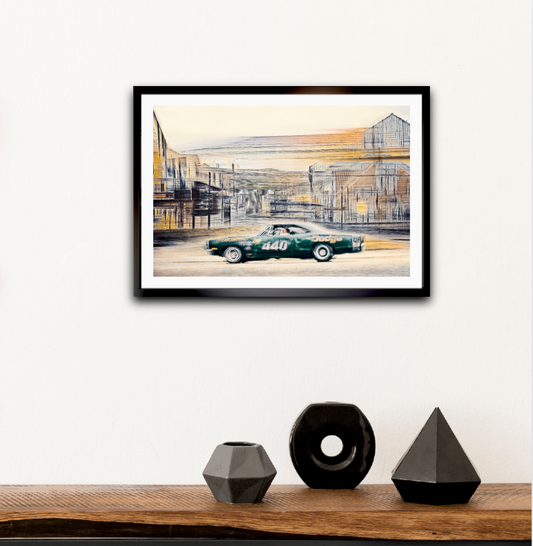 Automotive Limited Edition wall art print of American Dodge classic motor car by Douglas Carr Photography at Oslo Art Prints