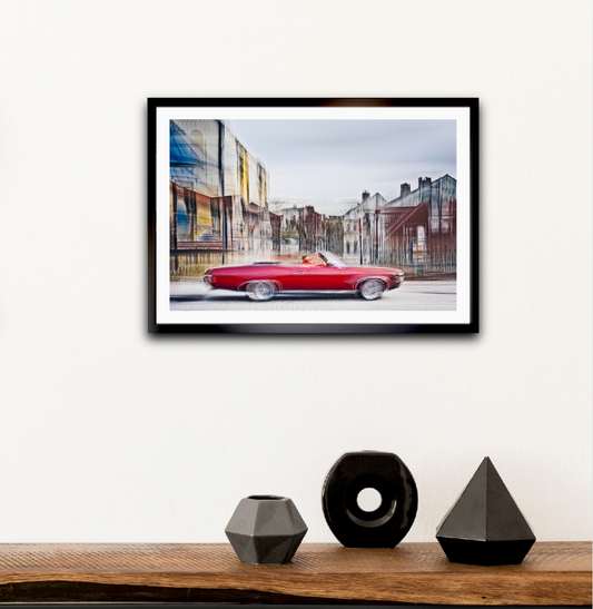 American classic car Red Riviera Chevrolet Impala fine art photography by Douglas Carr – Oslo Art Prints