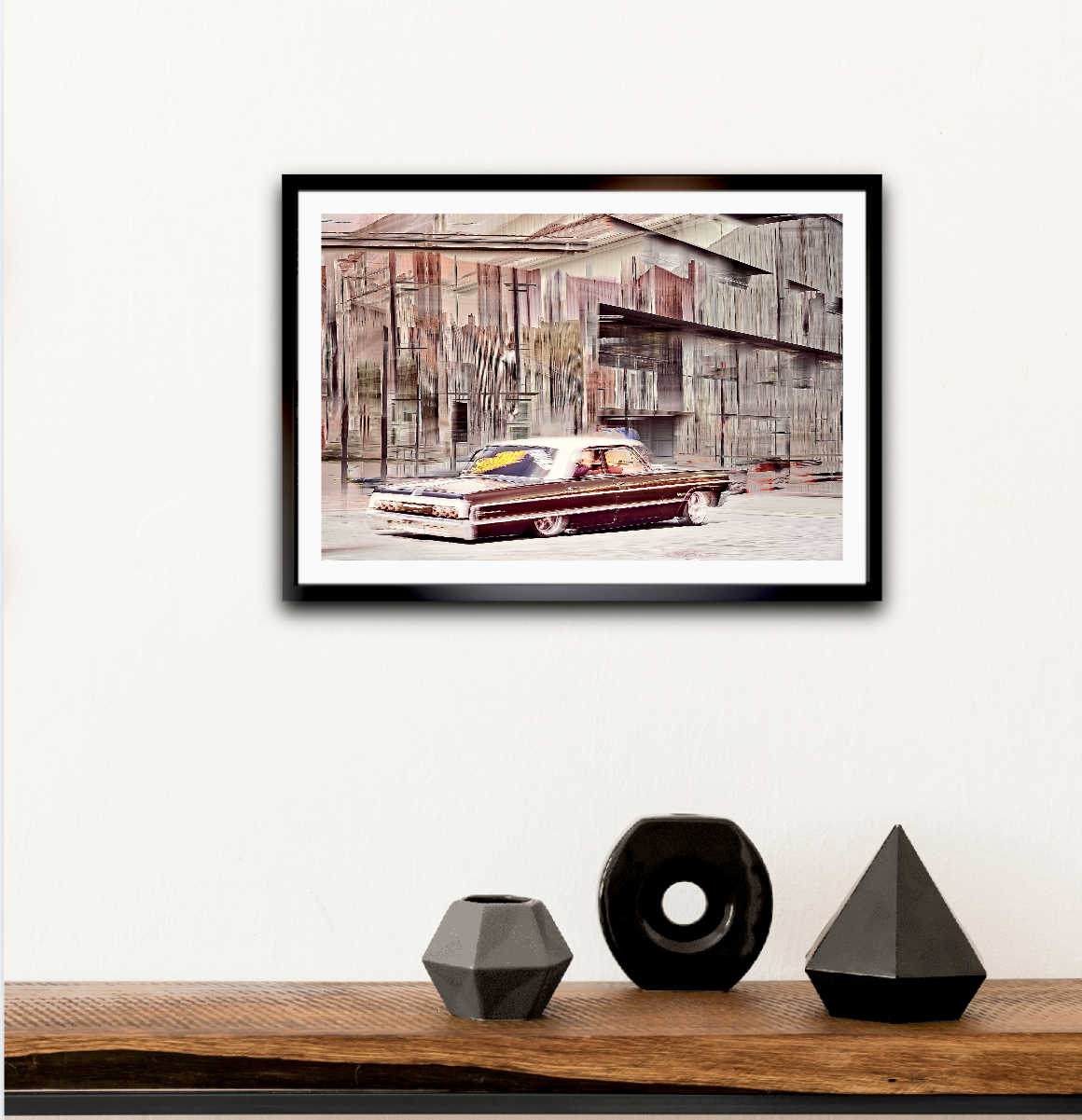 American classic vintage car scraping chrome fine art wall art photography by Douglas Carr 
