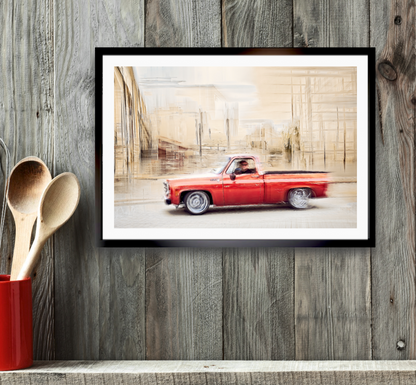 American classic vintage truck photography wall art prints art by Douglas Carr