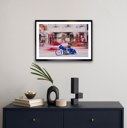 Automotive Limited Edition wall art print of American classic Harley Davidson  motorcycle by Douglas Carr Photography
