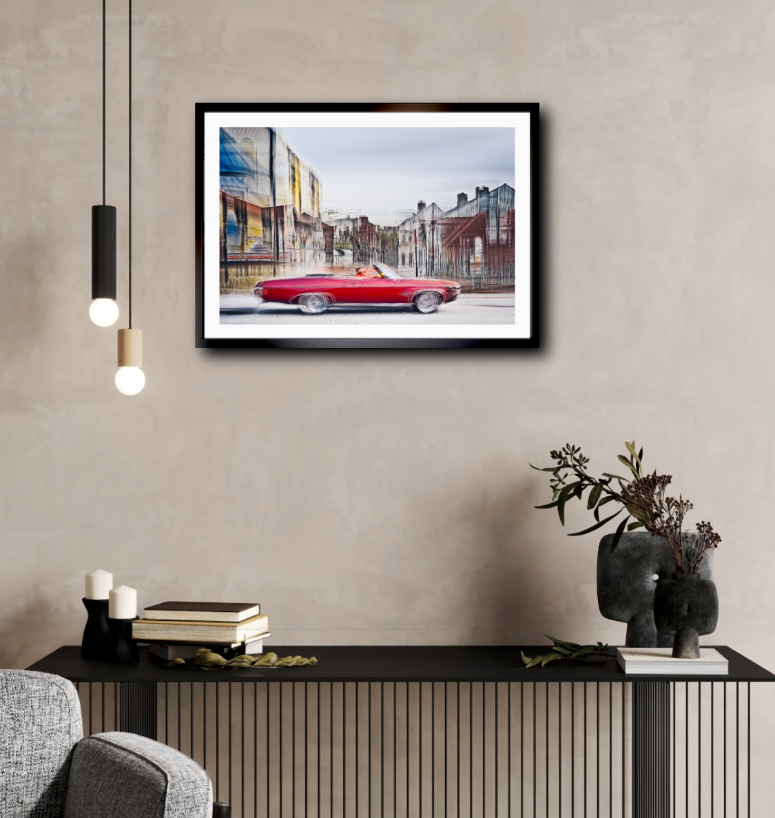 American classic car Red Riviera Chevrolet Impala fine art photography by Douglas Carr – Oslo Art Prints