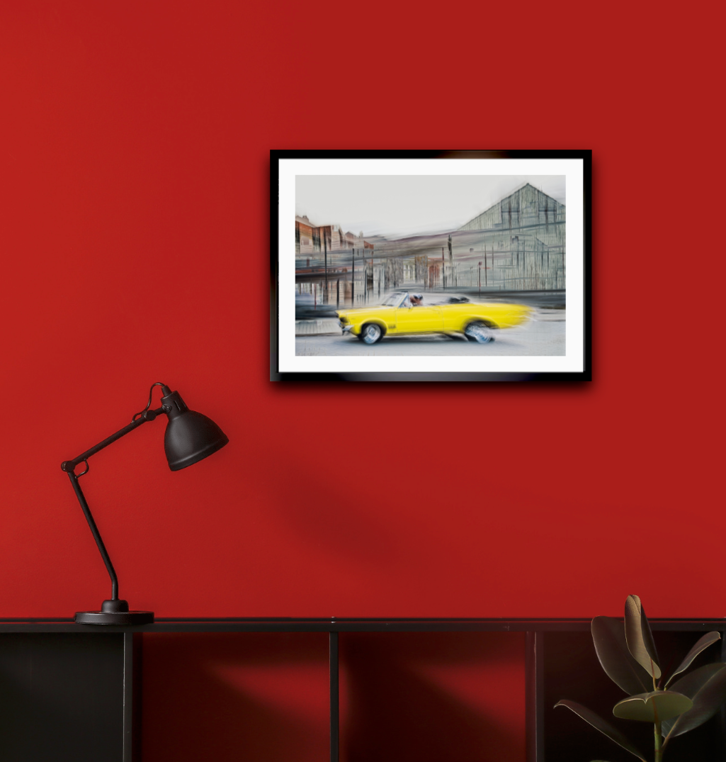 A 1970 American classic Chevrolet Impala convertible vintage car wall art photography prints art by Douglas Carr
