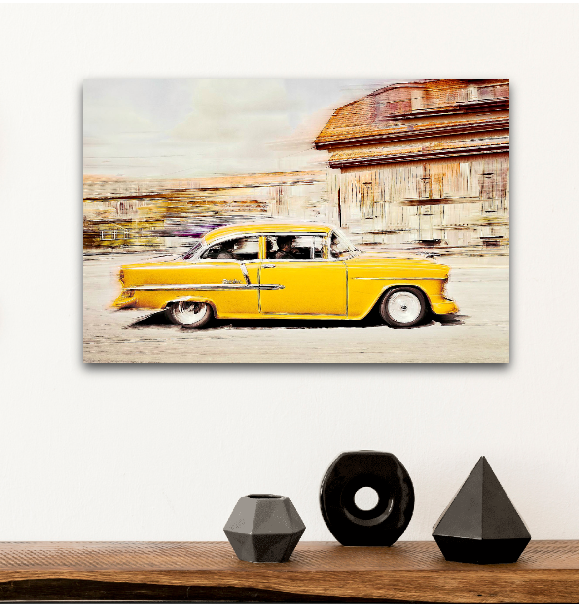 Automotive Limited Edition wall art print of American classic Bel Air vintage car art by Douglas Carr Photography