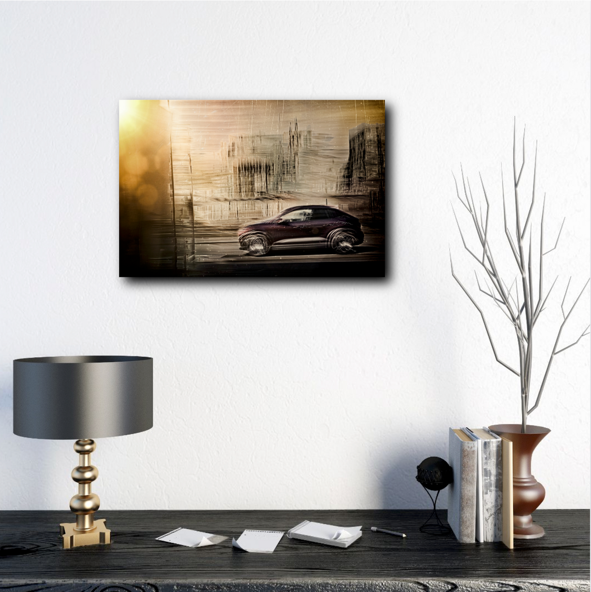 Porsche electric Macen a German car fine art photography wall art print art by Douglas Carr Photography

