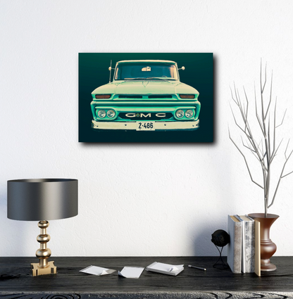 Vintage GMC pickup truck  American classic car fine art photography wall art print Art by Douglas Carr