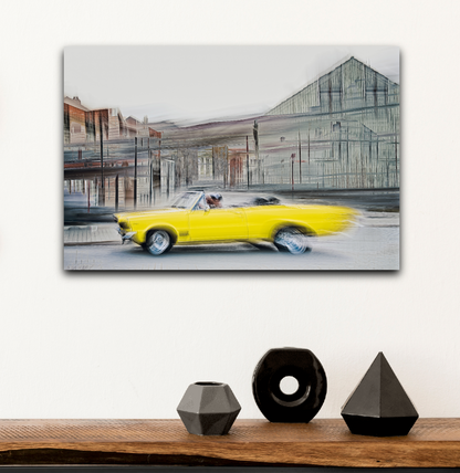 A 1970 American classic Chevrolet Impala convertible vintage car wall art photography prints art by Douglas Carr