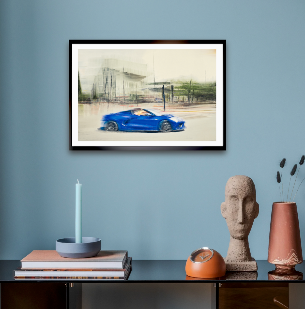 Automotive wall art print of American Corvette classic sports car American classic car fine art photography by Douglas Carr