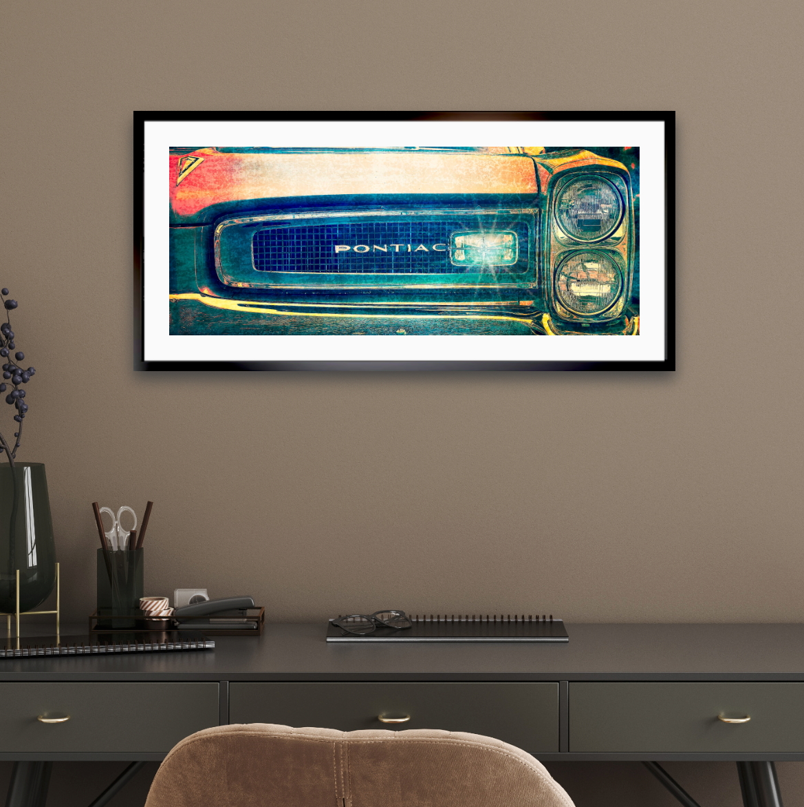 1966 Pontiac grill an American classic car fine art photography wall art print by Douglas Carr – Oslo Art Prints