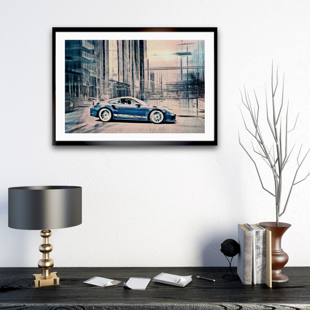 Automotive Limited Edition wall art print of German classic Porsche sports car by Douglas Carr Photography