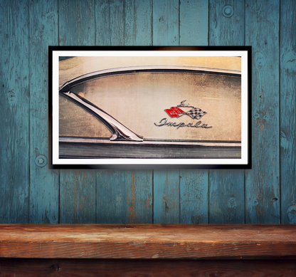 1958 Chevrolet Impala American classic car  details fine art photography wall art print by Douglas Carr – Oslo Art Prints