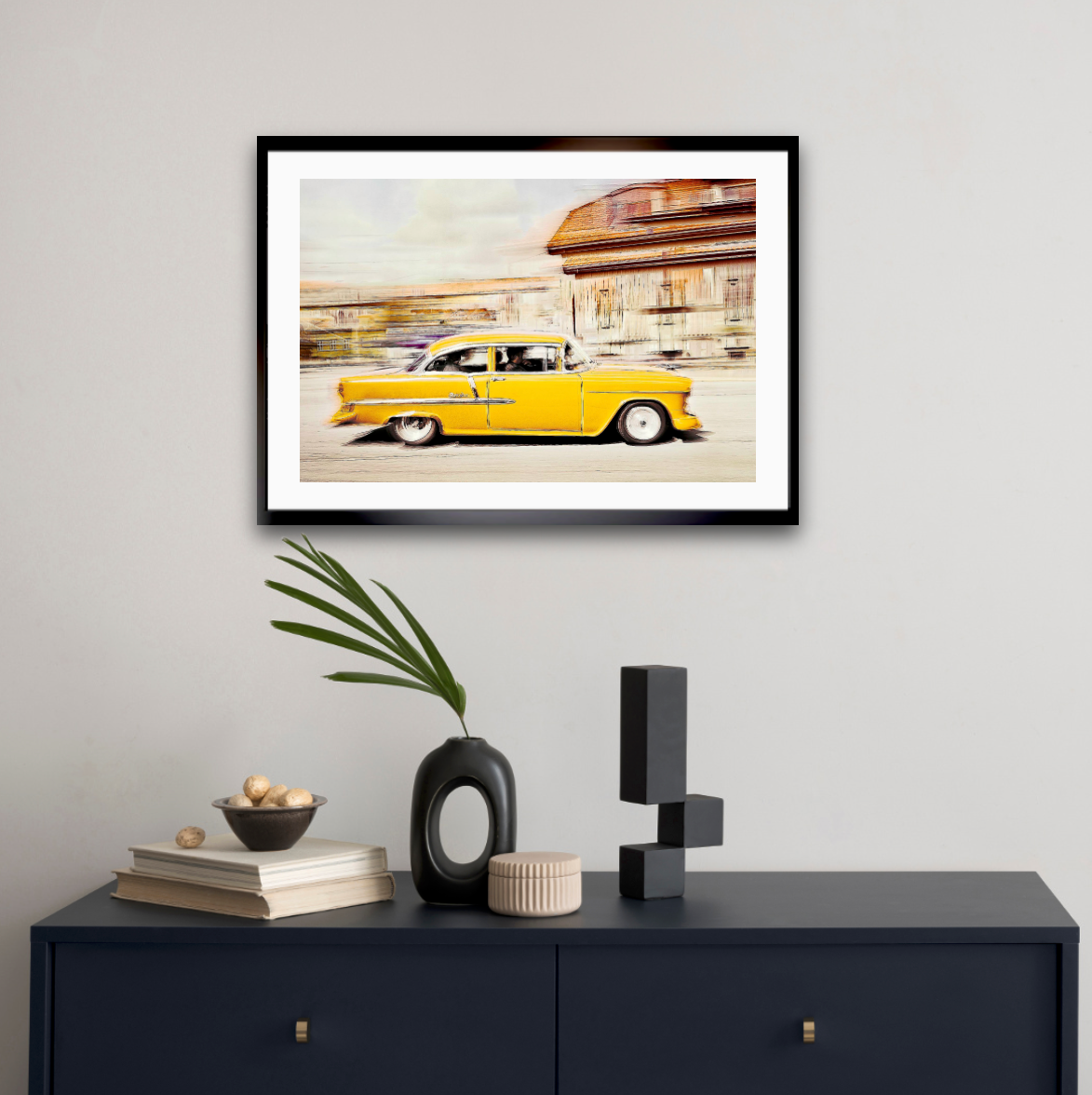 Automotive Limited Edition wall art print of American classic Bel Air vintage car art by Douglas Carr Photography