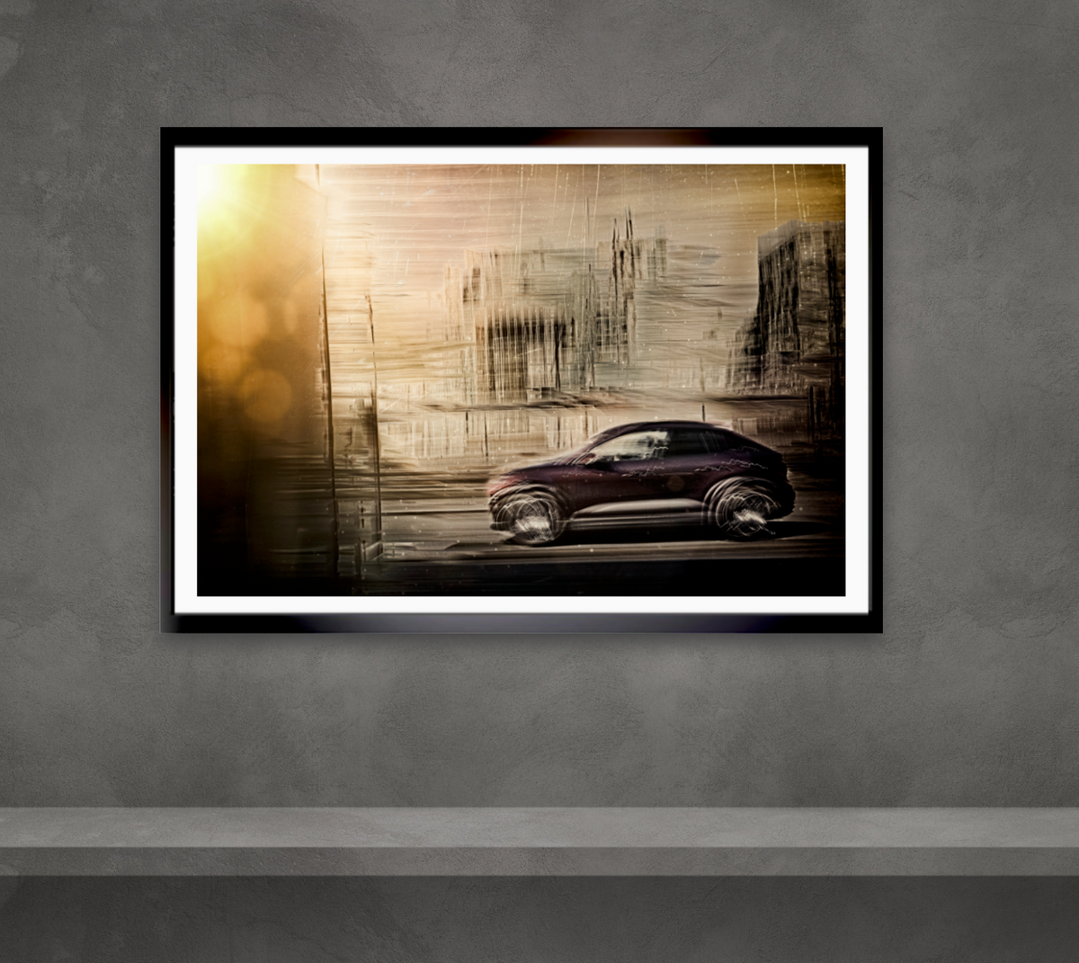 Porsche electric Macen a German car fine art photography wall art print art by Douglas Carr Photography
