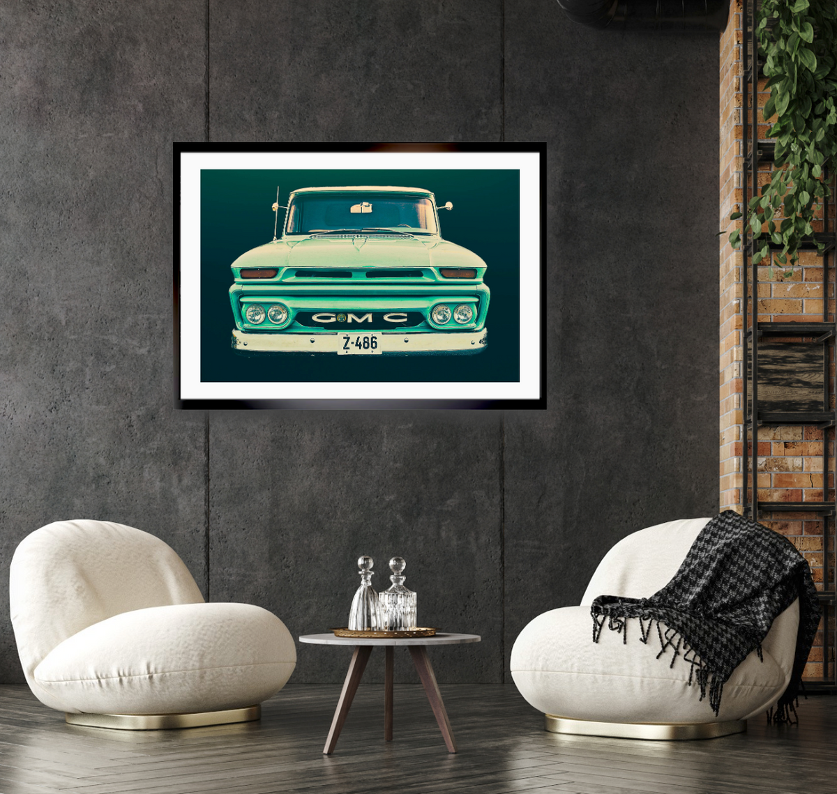 Vintage GMC pickup truck  American classic car fine art photography wall art print Art by Douglas Carr